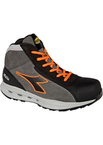 Diadora Utility Glove A.Box Mid Pro S3S, botas de seguran&ccedil;a , cor: Cinzento Escuro/Cor-De-Laranja N&eacute;on , tamanho: 39 EU
