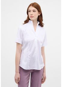 Hemdbluse Eterna "REGULAR FIT", Damen, Gr. 50, wei&szlig;, 95% Baumwolle, 5% Elasthan, Blusen Hemdbluse, EASY IRON (b&uuml;gelleicht)