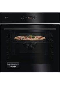 AEG Pyrolyse Backofen "TX7PB62WSB", Energieeffizienz: A++, schwarz, B:59,6cm H:59,4cm T:56,9cm, Back&ouml;fen, Pizza-Ofen: Pizza in 150 Sek. &ndash; bei 340 C wie im Restaurant zu Hause, Pyrolyse Backofen
