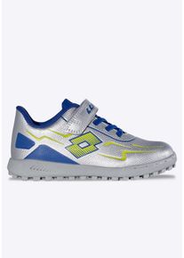 Fu&szlig;ballschuh Lotto, Gr. 26, silber, blau, Synthetik, Schuhe Fu&szlig;ballschuh, mit Turf-Sohle f&uuml;r synthetische Hartpl&auml;tze, f&uuml;r Kinder