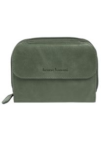 Geldb&ouml;rse Bruno Banani, Damen, gr&uuml;n, Leder, leicht gl&auml;nzend, unifarben, Kleinlederwaren Geldb&ouml;rse, echt Leder