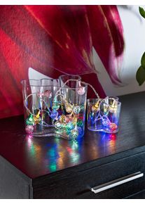 Konstsmide LED-Lichterkette "Weihnachtsdeko", bunt, Dioden 21 Stk. Flammen 21 Stk., Gesamtl&auml;nge 5m, Lichterketten, LED Dekolichterkette, silberfarbene Metallb&auml;lle, 21 bunte Dioden, LED-Lichterkette