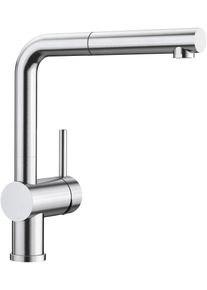 Einbaum&uuml;lleimer Blanco "LINUS-S", silberfarben, B:27cm H:28cm T:11cm, Edelstahl, M&uuml;lleimer, Einbaum&uuml;lleimer, Edelstahl massiv, PVD Steel, Hochdruck