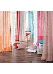 Gardine OTTO HOME "REGINA" Gr. 2, wei&szlig;, B:140cm H:175cm, Voile, Polyester, Gardinen, Gardine, Vorhang, Fertiggardine, 2-er Set, transparent, modern