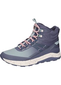 Waldl&auml;ufer Trekkingschuh WALDL&Auml;UFER "H-CHARLIE", Damen, Gr. 8, Textil, blau (dunkelblau, zartgr&uuml;n), Synthetik, Textil, Schuhe Trekkingschuh, Outdoorschuh, Schn&uuml;rboots in veganer Verarbeitung, H-Weite
