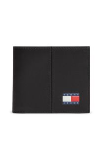Geldb&ouml;rse Tommy Jeans "TJM HERITAGE CC WALLET", Damen, schwarz, Leder, Lederimitat, Textil, Basic, Kleinlederwaren Geldb&ouml;rse, Geldbeutel, Portemonnaie, Money Pocket mit Logoemblem