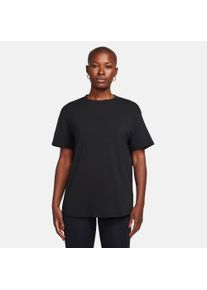 T-Shirt Nike "W NK ONE RELAXED DF SS TOP", Damen, Gr. XS, schwarz, Jersey, Obermaterial: 81% Polyester, 13% Baumwolle, 6% Elasthan, normal, Rundhals, Shirts T-Shirt, relaxte Schnittform, kurze &Auml;rmel, sportlicher Stil