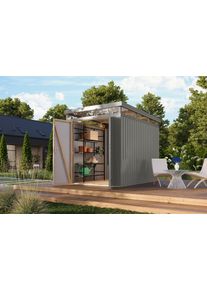 Ger&auml;tehaus Karibu "Titanium 2,5", graualuminium, Metall, Ger&auml;teh&auml;user, Ger&auml;tehaus