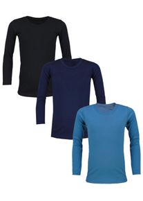 Unterhemd TUPTAM "Unterhemd Kinder Unisex Unterhemd Langarm 3er Pack", M&auml;dchen, Gr. 104, N-Gr, lila (farbenmix 4), Obermaterial: 100% Baumwolle CO., Unterhemden Unterhemd