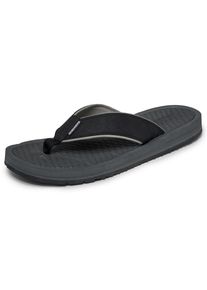 Zehentrenner Skechers "QUILL - BOARD VIEW", Herren, Gr. 43, Textil, schwarz, Lederimitat, Schuhe Zehentrenner, Sommerschuh, Strandschuh, Badeschuh mit Memory Foam
