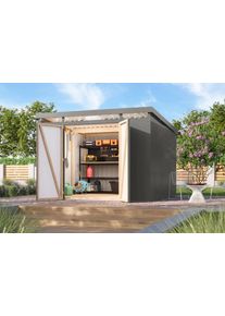 Ger&auml;tehaus Karibu "Argonium 3,5", graualuminium, Ger&auml;teh&auml;user, Metall, Ger&auml;tehaus