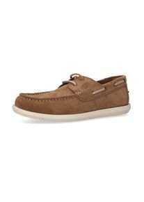 Slipper Dockers by Gerli, Herren, Gr. 45, braun, Leder, Schuhe Slipper, Mokassin, Schlupfschuh, Bootsschuh, Freizeitschuh mit Schn&uuml;rung
