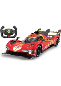 RC-Auto Jamara "Ferrari 499P 1:14 rot 2,4GHz T&uuml;r manuell", rot, Fernlenkfahrzeuge, KinderB:14,3cm H:9cm T:35,6cm, Kunststoff, RC-Auto, im Ma&szlig;stab 1:14, mit LED Beleuchtung, B:14,3cm H:9cm T:35,6cm