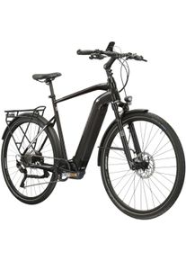 E-Bike KROSS "E-Trekkingrad Trans Hybrid 6.0 28 Zoll schwarz - Shimano Mittelmotor" Gr. 48, schwarz (schwarz, schwarz), Elektrofahrr&auml;der, Herren, 48cm, 28 Zoll (71,12cm), E-Bike, SHIMANO 36 V/250 W DU-E6110, Mittelmotor
