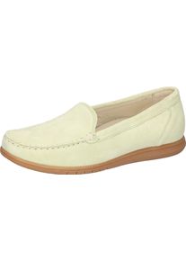 Waldl&auml;ufer Mokassin WALDL&Auml;UFER "H-WANDA", Damen, Gr. 4 (37), limette, Veloursleder, unifarben, Schuhe Mokassin, Slipper, Schlupfschuh, Halbschuh in Komfortweite H (= sehr weit)