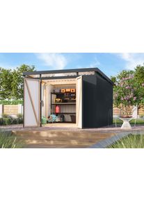 Ger&auml;tehaus Karibu "Argonium 3,5", anthrazit, Ger&auml;teh&auml;user, Metall, Ger&auml;tehaus