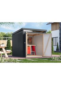 Ger&auml;tehaus Karibu "Argonium 2", anthrazit, Ger&auml;teh&auml;user, Metall, Ger&auml;tehaus