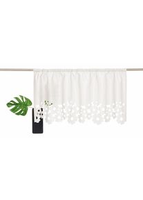 Scheibengardine OTTO HOME "VENEDIG" Gr. 2, wei&szlig;, B:120cm H:30cm, Taft, Polyester, Gardinen, Scheibengardine, Fertiggardine, halbtransparent