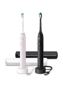 Philips Sonicare 3100 HX4072/42 sonic electric toothbrush duo-pack Pink & Black 1 pc