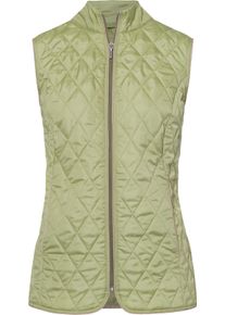 Dames Bodywarmer met contrastpaspels lindegroen Maat 40