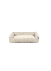 Hundebett Balu Beige, Beige, Textil, Uni, F&uuml;llung: Polyester, rechteckig, 49x15x70 cm, Bezug abnehmbar und waschbar, weich gepolstert, rutschfeste Unterseite, besonders weich, Freizeit & Co, Tierbedarf, Hundebetten