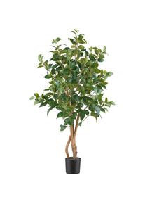 M&Ouml;BELIX M&ouml;belix , Gr&uuml;n , Kunststoff , 110 cm , mit Naturstamm , Dekoration, Blumen & Blument&ouml;pfe, Kunstblumen