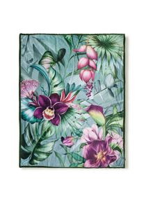 M&Ouml;BELIX M&ouml;belix , Gr&uuml;n, Jadegr&uuml;n , Textil , Blume , 130x160 cm , Wohnaccessoires