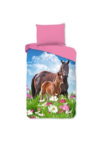 M&Ouml;BELIX M&ouml;belix , Mehrfarbig , Textil , Pferd , 140x200 cm , atmungsaktiv , Heimtextilien, Schlaftextilien, Bettw&auml;sche, Renforc&eacute; Bettw&auml;sche