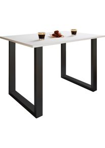 Esstisch Xona Wei&szlig;/Schwarz