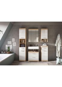 Badezimmer Lambada 5-tlg. Eiche/Wei&szlig;