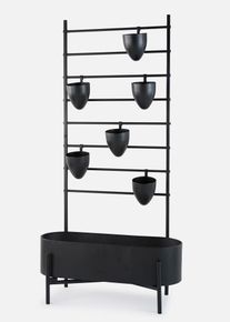 Portavasi con supporto, Nero, Taglia 118x22 cm, bonprix