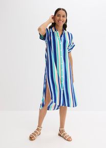 Abito in viscosa fluente, Blu, Taglia 52, bonprix