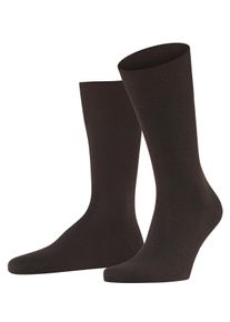 Socken Falke "Airport", Herren, Gr. 43-44, braun, Baumwolle, Elasthan, Polyamid, Schurwolle, normal, Socken Socken, klimaregulierend durch Schurwolle, atmungsaktiv, geruchshemmend