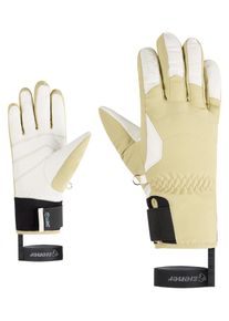 Skihandschuhe Ziener "KALE-Z AS AW glove lady", Damen, Gr. 7.5, sage leaf, Materialmix, Handschuhe Skihandschuhe