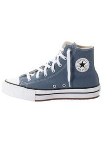 Sneaker Converse "CHUCK TAYLOR ALL STAR EVA LIFT PLATFORM", Jungen, Gr. 38,5, wei&szlig; (lakeside blau, wei&szlig;, schwarz), Textil, Schuhe Sneaker