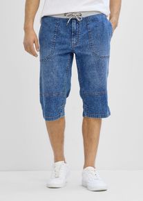 bonprix V&eacute;kony, hossz&uacute;, beleb&uacute;j&oacute;s farmer bermuda, Relaxed Fit, k&eacute;k, 58