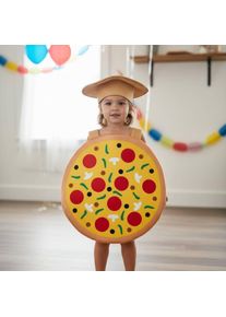 Pizza Costume Includes Hat Pizza Cosplay Set Funny Food Outfit Long-Lasting Funny Food Tunic Secure Fit for School Plays