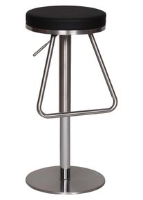 Barhocker 360&deg; drehbar ca. 39x25 cm Schwarz