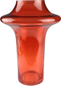 Dekovase AM Design "Lebendige, orangefarbene Glasvase", orange, B:20cm H:29cm, Glas, Vasen, Dekovase, bringt Farbe und Leben in Ihren Raum