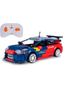RC-Auto Jamara "CaDA, 2008 Citro&euml;n C4 WRC 1:20 2,4GHz Bricks", rot (rot, blau), Fernlenkfahrzeuge, KinderB:9,6cm H:19,8cm T:8,2cm, Kunststoff, RC-Auto, B:9,6cm H:19,8cm T:8,2cm