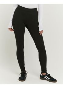 Leggings Tally Weijl "SLEPESOFT", Damen, Gr. 34, N-Gr, schwarz, Jersey, Obermaterial: 90% Polyester, 10% Elasthan, unifarben, figurbetont lang, Hosen Leggings, Materialmix, High Waist