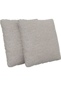 Sit & More Sofakissen SIT & MORE "Moreno, B: 45 cm", beige (nature), B:45cm H:45cm T:12cm, 100% Polyester, Polsterauflagen, Sofakissen, Set: 2 St&uuml;ck, passend zur Serie