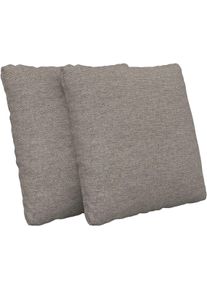 Sit & More Sofakissen SIT & MORE "Moreno, B: 45 cm", grau (taupe), B:45cm H:45cm T:12cm, 100% Polyester, Polsterauflagen, Sofakissen, Set: 2 St&uuml;ck, passend zur Serie