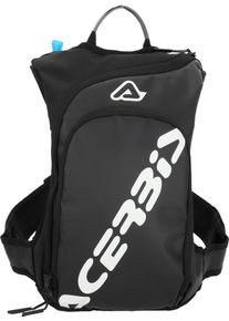 Acerbis Sather Logo, mochila de hidrata&ccedil;&atilde;o , cor: Preto/Branco , tamanho: 9 L