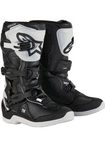 Alpinestars Tech 3S, boots youth , color: Black/White , size: 4 US