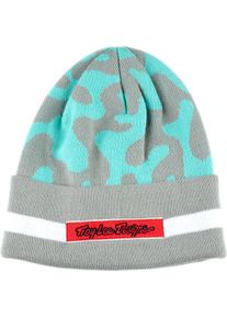 Troy Lee Designs Flow Camo, beanie , color: Light Grey/Turquoise , size: One Size