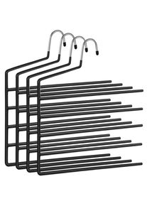 Kleiderb&uuml;gelset, Schwarz, Metall, Kunststoff, 32 cm, rutschfest, Garderobe, Kleiderb&uuml;gel