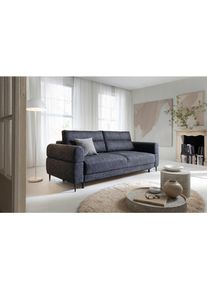 Livetastic , Blau , Textil , F&uuml;llung: Polyurethan (Pur), Silikon , 232x94x102 cm , Made in EU , Wohnzimmer, Sofas & Couches, Sofas, 2er Sofas