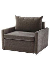 Mid.you , Braun , Textil , 92x89x103 cm , Made in EU , Liegefunktion, gepolsterte Armlehnen , Wohnzimmer, Sofas & Couches, Schlafsofas, Schlafsessel