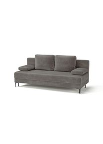 Mid.you , Dunkelgrau , Textil , F&uuml;llung: Polyetherschaumkern,Polyetherschaumkern , 200x78.5x88 cm , Made in EU , Wohnzimmer, Sofas & Couches, Schlafsofas, Schlafsofas